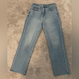 High Rise Straight Jeans
